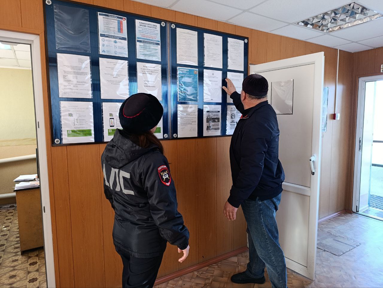 Председатель Общественного совета проверил работу Отделения Госавтоинспекции